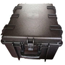 Heavy Duty Lockable Plastic Tool Box , Pre Cut Foam Insert Large Plastic Tool Box